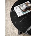 Miniatyrbild 5 av 6: Rootz Modern soffbord - Rund svart look - Stylish Low Table - Anti -Slip Pads - 60cm x 60 cm x 33 cm