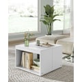Miniatyrbillede 2 af 5: Rootz 3-delt sofabord - Redeborde - Spånplade - Opbevaringsplads - 30 cm x 60 cm x 40 cm - Snehvide
