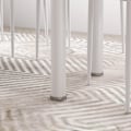 Miniatyrbild 5 av 6: Rootz Dining Group - Matbord med 4 stolar - Modern design - Glasbord - konstläder - Vit - 120cm x 60cm x 97cm