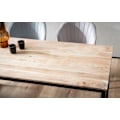 Miniatyrbillede 4 af 5: Rootz Modern Loft Spisebord - Rektangulært bord - Naturligt trækorn - Scratch Protection - 120 cm x 60 cm x 76 cm