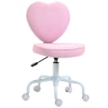 Miniatyrbillede 1 af 7: Rootz Skrivebordsstol - Stol drejelig - Stol Computer - Stol - Stolesæde - Pink - 40 x 50 x 79-89 cm