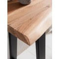 Miniatyrbillede 4 af 7: Rootz konsolbord log massivt træ konsol Acacia Secretary 120 x 45 cm Wane skrivebord Landhaus dressing