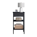 Miniatyrbillede 1 af 6: Rootz Bedside Bord - Side Bord - Skuffe & Rum - Rumbesparende design - 35,1 cm x 35,1 cm x 70,1 cm