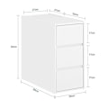 Pikkukuva 4 / 8: Rootz -sohva -sivutaulaa - säilytysyksikkö - järjestäjä - tilaa säästävä muotoilu - MDF -materiaali - 30x60x60cm
