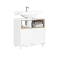 Miniatyrbillede 1 af 8: Rootz Sink Cabinet - Vanity Storage - MDF & PB Materiale - forhindrer trærot - 60x61x30cm