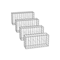 Pikkukuva 1 / 8: Rootz Gabion Basket Set - Kivihäkki - Tukiseinä - Galvanoitu teräs - 100cm x 50cm x 30cm - 5cm x 10cm Verkko - 4 mm lanka