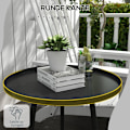 Miniatyrbillede 5 af 8: Rootz udendørs sidebord - Sofabord - Endebord - Alsidig brug - Moderne design - Beskyttelseskant - Ф40 x 50H cm - Stål
