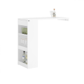 Miniatyrbild 1 av 10: Rootz justerbart barbord - Matbord - Väggmonterat bord - MDF-konstruktion - Utrymmesbesparande design - Justerbar höjd - Enkel montering - Vit - 110cm