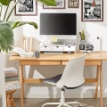 Miniatyrbillede 8 af 9: Rootz Monitor Stand Computer Screen Monitor Stand -Monitor Riser Desk Organizer med 3 skuffer