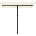 Miniatyrbillede 1 af 10: ROOTZ PARASOL - ROTATERING SUNSHADE - Justerbar haveskærm - UV -beskyttelse UPF 50+ - 150x205 cm hvid og sort