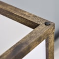 Miniatyrbillede 8 af 11: Rootz gulvlampe med hylder - trægulvlampe - stående lampe - stilfuld opbevaring - 26 x 26 x 160 cm