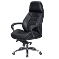 Pikkukuva 10 / 11: Rootz design-työtuolin päällinen aitoa nahkaa musta työtuoli 120 kg asti - XXL design executive tuoli, korkeussäädettävä - Ergonominen kääntötuoli käs