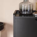Miniatyrbild 6 av 8: Rootz Shoe Tipper Cabinet - Skoorganisator - Skoförvaring - Utrymmesbesparande design - Mångsidig förvaring - Förbättrad stabilitet - Svart MDF och me