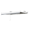Miniatyrbillede 3 af 8: Rootz Awning - Articulated Arm Awning - Cassette Awning - Remote Control Awning - Aluminum - Grey - 4.95x3m