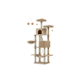Miniatyrbild 1 av 5: Rootz stor skrapstolpe - Cat Tree - Multi-level Scratcher - Chipboard Plysch Sisal - 60cm x 50cm x 206cm