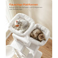 Miniatyrbild 3 av 7: Rootz Cat Scratching Post Tree - Tree Tower - Scratcher Tower - Chipboard Building - 60cm x 50cm x 206cm