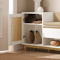 Miniatyrbillede 5 af 7: Rootz skoskab med bænk - Entryway Organizer - Opbevaringsenhed - MDF og fyrretræ konstruktion - Justerbar hylde - Formbeskyttelse - Komfortable siddep
