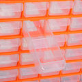 Pikkukuva 7 / 8: Rootz Storage Cabinet - Parts Organizer - Wall Mount - 60 Drawers - Orange - L38 x W16 x H47.5 cm
