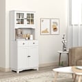 Pikkukuva 4 / 6: Rootz-vitriinikaappi - Eteisen kaappi - Keittiön kaappi - Säädettävät hyllyt - 74,5W x 40D x 172K cm