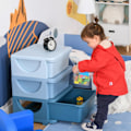 Miniatyrbillede 5 af 7: Rootz barnesædebænk med opbevaringsplads - Blå - Pp - 14,57 cm x 14,57 cm x 22,24 cm