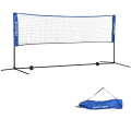 Pikkukuva 7 / 7: Rootz sulkapalloverkko jalustalla - Korkeussäädettävä - Taitettava - Kantolaukulla - Oxford Polyesteri - Musta + Sininen - 310L x 103L x 107-155K cm