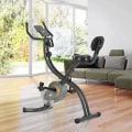Miniatyrbillede 2 af 5: Rootz 2-i-1 cykeltræner - Motionscykel - X-bike - 6 Kg svinghjul - Træningshjul med 16 justerbare magnetiske modstandsniveauer - Sort/Grå - 51 x 97 x