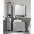 Miniatyrbillede 2 af 7: Rootz Dove Grey MDF vask underskab - Vaskeskab til badeværelset - Opbevaringsenhed - Rummeligt interiør - Nem montering - 30 cm x 80 cm x 64 cm