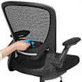 Miniatyrbillede 7 af 7: Rootz Kontorstol - Kontorstol med opklappelige armlæn - Ergonomisk kontorstol - Mesh-kontorstol - Arbejdskontorstol - Drejelig kontorstol - Computerst