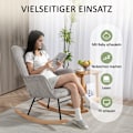 Miniatyrbillede 6 af 11: Rootz Rocking Stol - Glider Stol - Nursernestol - Tyk polstring - Beech Wood Runners - 98D X 71W X 101H CM - Understøtter op til 120 kg