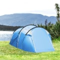 Miniatyrbild 9 av 10: Rootz Campingtält - Pop-up tält - Förrum - Transportväska - Sovplats - Vattentät - Bärväska - Polyester - Glasfiber - Ljusblå - 426L x 206W x 154H cm
