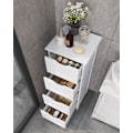 Miniatyrbillede 3 af 7: Rootz Sideskab - Kommode - Opbevaringsorganisator - Funktionelt design - Robust udførelse - Pladsbesparende - 30 cm x 82 cm x 30 cm - Hvid - MDF-plade