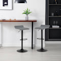Miniatyrbild 2 av 9: Rootz Barpall - Kökspall - Bänkpall - Ergonomisk sittplats - Stomme i konstläder/metall - Justerbar höjd - 38,5 cm x 39 cm