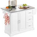 Pikkukuva 1 / 9: Rootz Extendable Kitchen Island - Kaappiseinäkeittiö - Säilytysvaunu ruostumattomasta teräksestä valmistettu työtaso