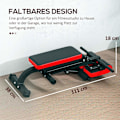 Miniatyrbild 5 av 11: Rootz Multifunktionell justerbar viktbänk - Fitness Bench - Curl Station - Foldbar rymdsparare - 103 cm x 65 cm x 67-98 cm