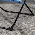 Miniatyrbild 7 av 7: Rootz Trädgårdsstolar - Fällstol - 4 nivåer - Justerbar Andas - Metallram - Stål - Polyester - Skum - Svart-Blå - 69L x 91W x 96H cm