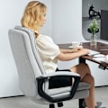 Miniatyrbillede 8 af 10: Rootz Office Chair - Desk -stol - Ergonomisk siddepladser - Åndbart stof - 63 cm x 70 cm x 102-112cm