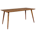 Miniatyrbillede 1 af 7: Rootz spisebord 120 x 60 x 76 cm Sheesham rustikt massivt træ - Design landsted spisebord - Bord til spisestue rektangulært - 4 - 6 personer