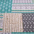 Miniatyrbild 8 av 9: Rootz Luxurious Patchwork Överkast - Quilt - Täcke - Exceptionell komfort - Snygg design - Slitstark - Maskintvättbar - Storlekar 150x200cm, 170x210cm