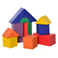 Miniatyrbillede 1 af 7: Rootz Store legetøjsklodser til børn - Byggeklodser - 11-delt sæt - til børn 1-3 år - Skum - Farverigt - Flerfarvet - 25cm x 25cm x 50cm