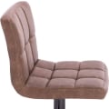 Miniatyrbillede 8 af 9: Rootz Barstol - Justerbar bordstol - Drejelig barstol - Ergonomisk design - Holdbar konstruktion - Nem montering - 44cm x 38cm x 92-114cm