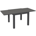 Pikkukuva 10 / 10: Rootz Garden Pöytä - Ulkopöytä - Patiopöytä - Säänkestävä - Laajentuva - Kevyt - Tehokas vedenpoisto - 81/162cm x 80cm x 75cm - Alumiini - Harmaa