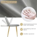 Miniatyrbild 5 av 8: Rootz justerbart toalettbord med LED-spegel och sammetspall - Sminkbord - Justerbar belysning, gott om förvaring, ergonomisk design - 100 cm x 122 cm