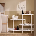 Miniatyrbillede 2 af 8: Rootz konsolbord - Entrébord - Gangbord - Åbent opbevaringsrum - 120 cm x 86 cm x 40 cm - MDF (E1) - Metalramme