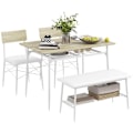 Miniatyrbild 10 av 11: Rootz 4 -stycken matbordsset - Köksbord - Matsalet - vadderad komfort - 110W x 70d x 75 timmar cm bord, 40W x 50d x 80h cm stolar