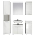 Miniatyrbillede 1 af 11: Rootz Badeværelsessæt - Badeværelsesskabe - Højglans - 163 x 190 x 34 cm White High gloss