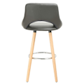 Miniatyrbild 4 av 8: Rootz Set med 2 barstolar - Bänkstolar - Barnstolar - Bekväma sittplatser - Ergonomisk design - Snygg & mångsidig - Trä & konstläder - 96cm x 43cm x 4