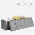 Pikkukuva 10 / 10: Rootz Säilytyspenkki - Istuinrinta - Ottomaanit - Pellavaverhoilu - MDF-rakenne - 110cm x 38cm x 38cm