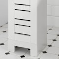 Miniatyrbillede 8 af 8: Rootz smalt toiletpapirskab - Badeværelsesopbevaring - Pladsbesparende - MDF-konstruktion - Skimmelmodstandsdygtig - Luftgennemtrængelige lameller - 2