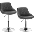 Miniatyrbillede 1 af 8: Rootz sæt med 2 barstole - Bordskamler - Justerbare drejestole - Komfortable og ergonomiske - Robust og sikker - Nem vedligeholdelse - Kunstlæder - 47