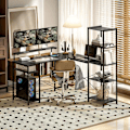 Miniatyrbild 2 av 11: Rootz L Form Desk - Corner Computer Desk - Ergonomic Office Table - Laddningsstation - 137 cm x 140 cm x 139,5 cm